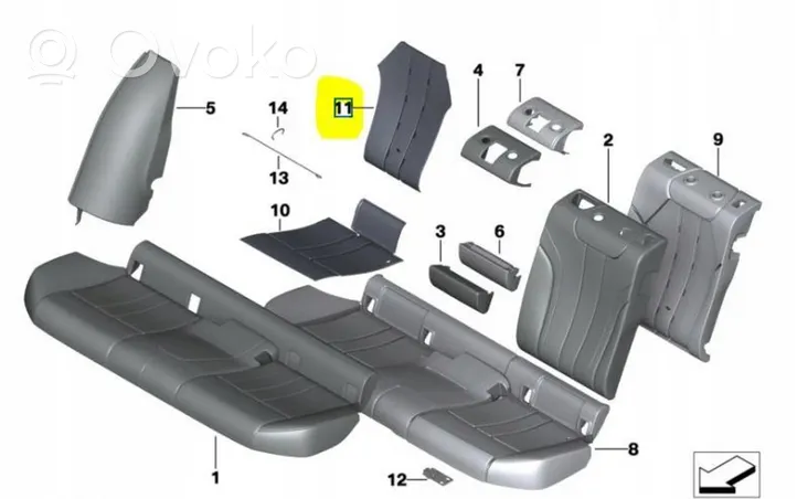 BMW 5 G30 G31 Altri sedili 7397835