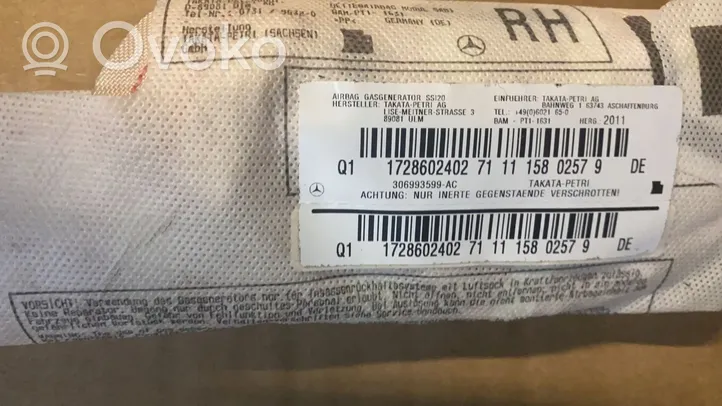 Mercedes-Benz SLK R172 Airbag de siège A1728602402