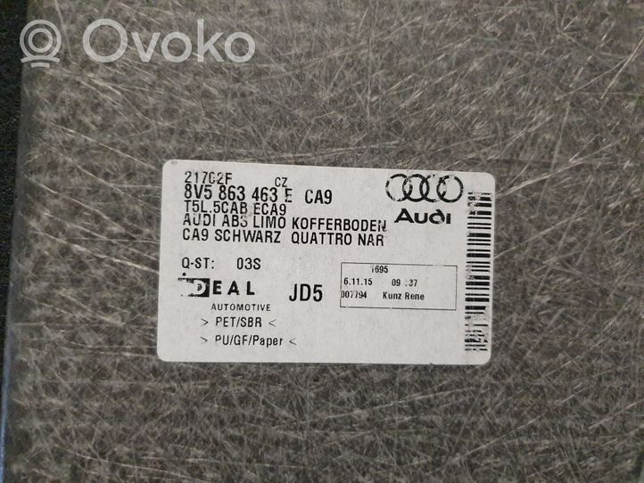 Audi A3 S3 8V Wykładzina podłogowa bagażnika 8V5863463E