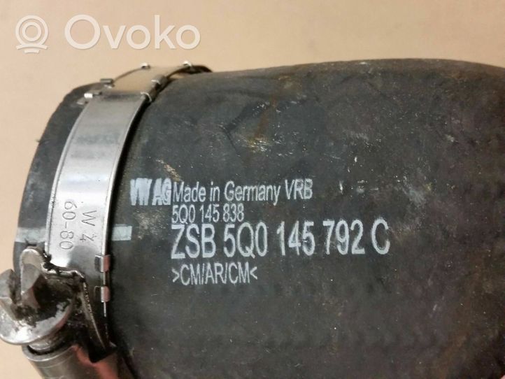 Audi A3 S3 8V Interkūlerio žarna (-os)/ vamzdelis (-iai) 5Q0145792C