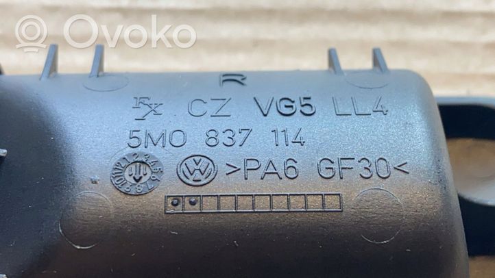 Volkswagen Golf Plus Klamka wewnętrzna drzwi 5M0837114