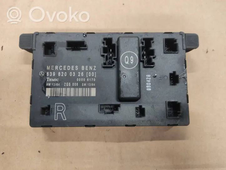 Mercedes-Benz Vito Viano W639 Engine control unit/module 6398200326