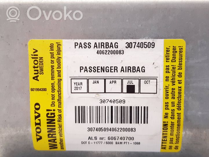 Volvo XC70 Poduszka powietrzna Airbag pasażera 30740509