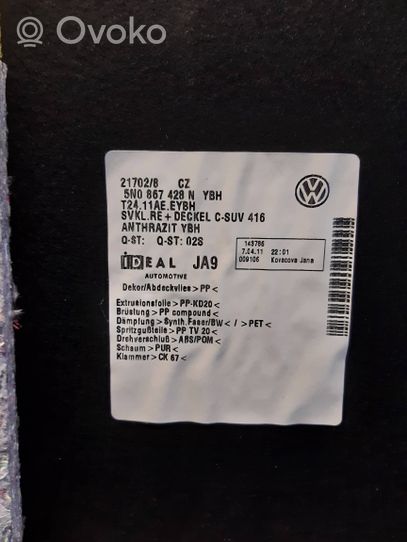 Volkswagen Tiguan Boczek / Tapicerka / bagażnika 5N0867428N