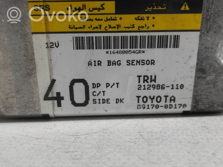 Toyota Yaris Centralina/modulo airbag 