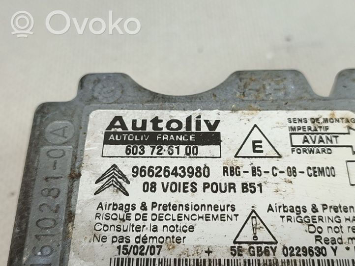 Citroen C4 I Sterownik / Moduł Airbag 