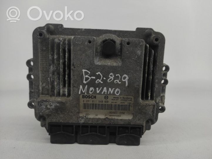 Opel Movano A Engine control unit/module 