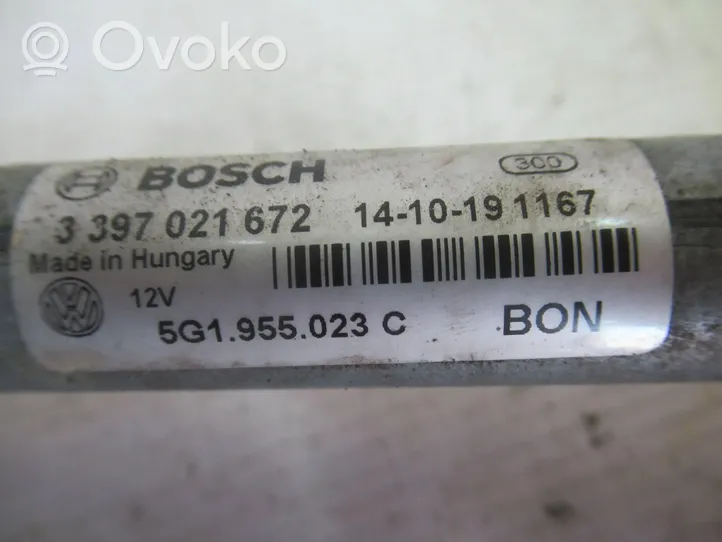 Volkswagen Golf VII Mechanizm i silniczek wycieraczek szyby przedniej / czołowej 5G1955023C