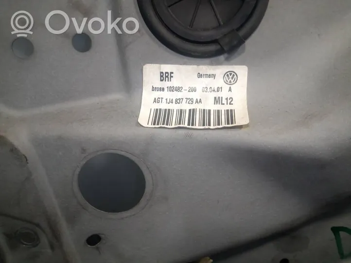 Volkswagen Bora Mécanisme de lève-vitre avec moteur 1J4837755