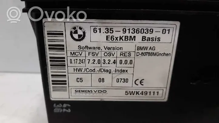 BMW 5 E39 Muut ohjainlaitteet/moduulit 6135913603901