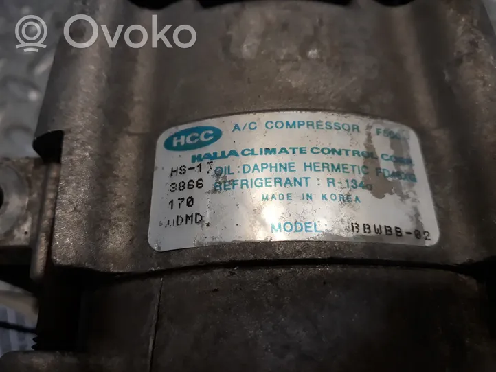 Hyundai Sonata Ilmastointilaitteen kompressorin pumppu (A/C) BBWBB02