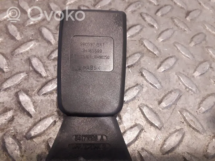 Citroen C4 Cactus Takaistuimen turvavyön solki 98059715XT