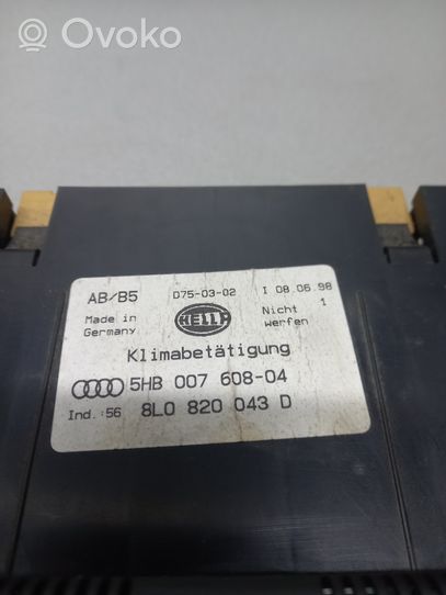 Audi A4 S4 B5 8D Centralina del climatizzatore 8L0820043D