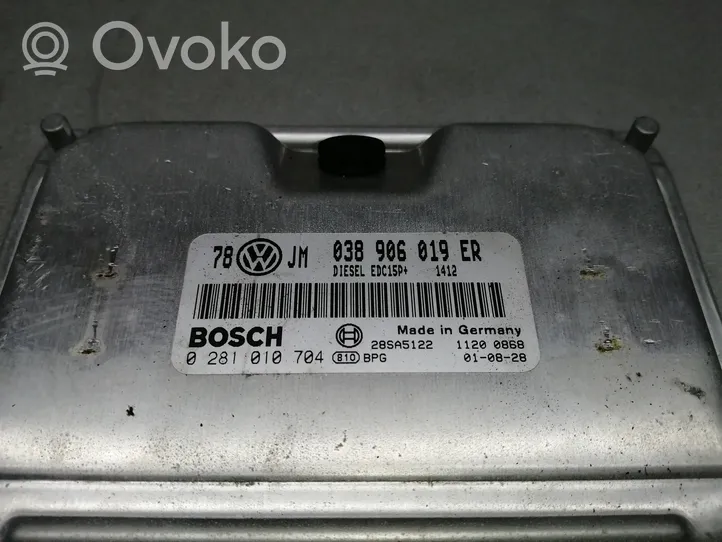 Volkswagen PASSAT B5 Variklio valdymo blokas 038906019ER