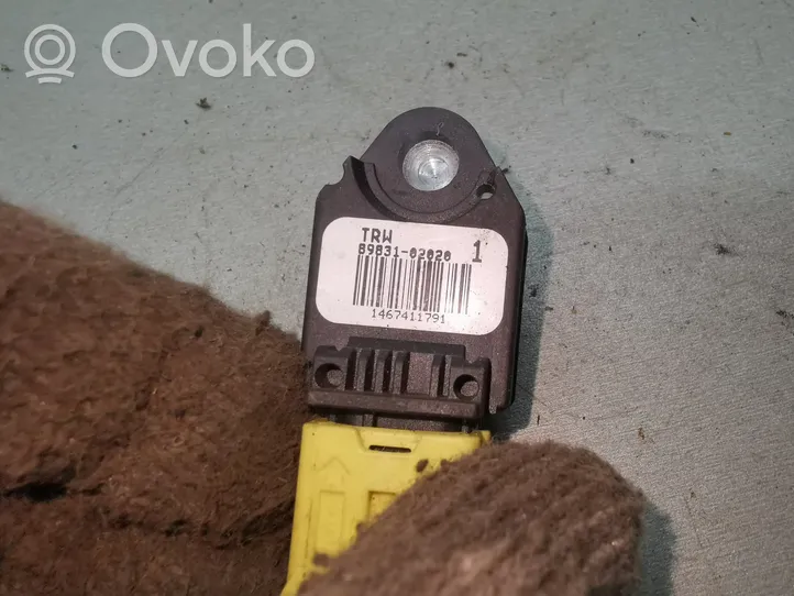 Toyota Avensis T250 Sensor impacto/accidente para activar Airbag 8983102020