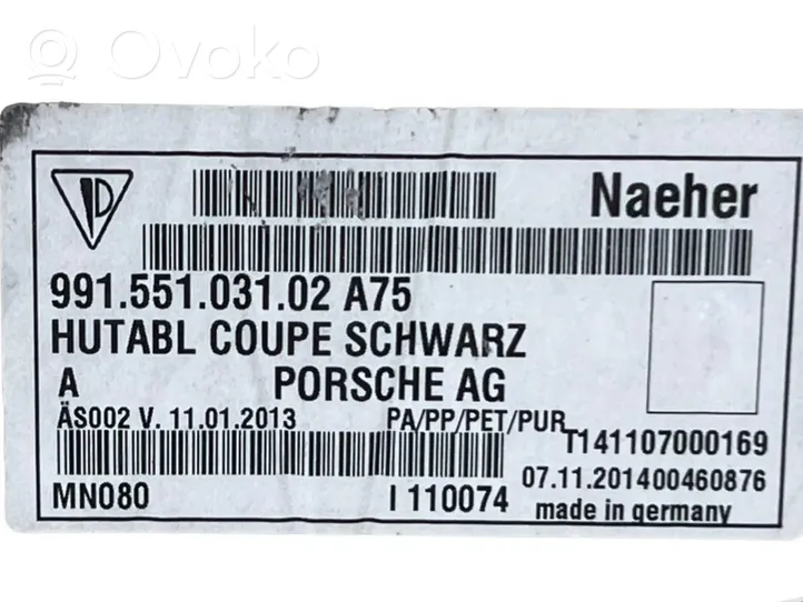 Porsche 911 991 Rivestimento pavimento posteriore 99155103102