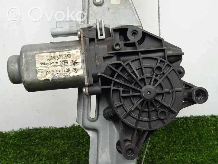 Citroen C-Elysée Mechanizm podnoszenia szyby tylnej bez silnika 9674437380