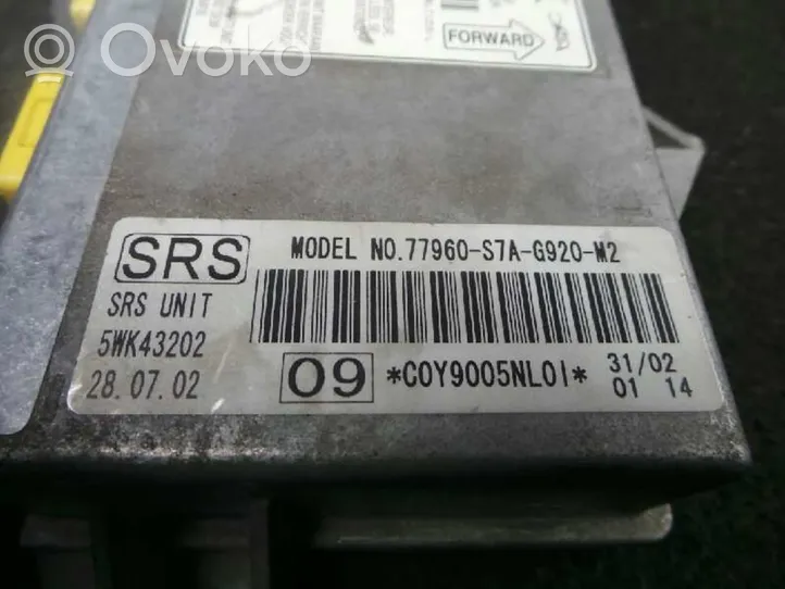 Honda Stream Airbag control unit/module 