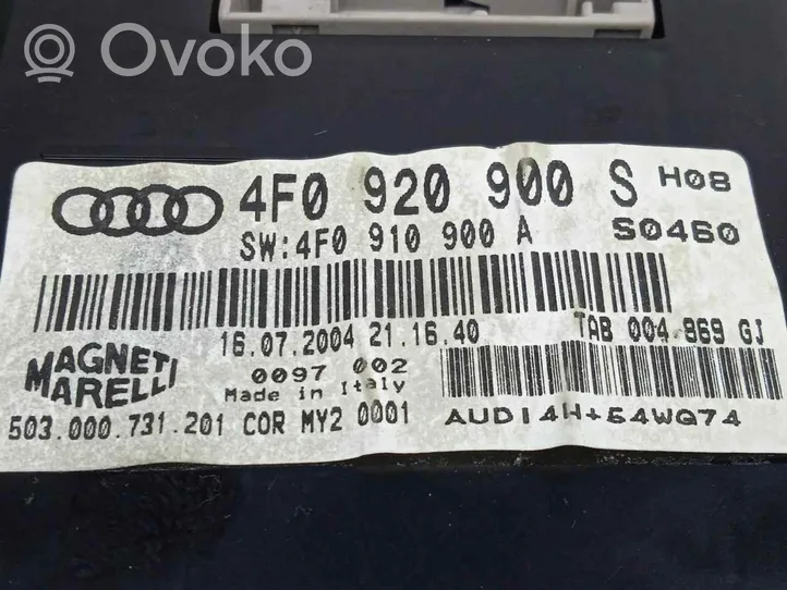 Audi A6 S6 C6 4F Tachimetro (quadro strumenti) 