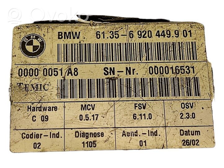 BMW 7 E65 E66 Module de commande de siège 6920449