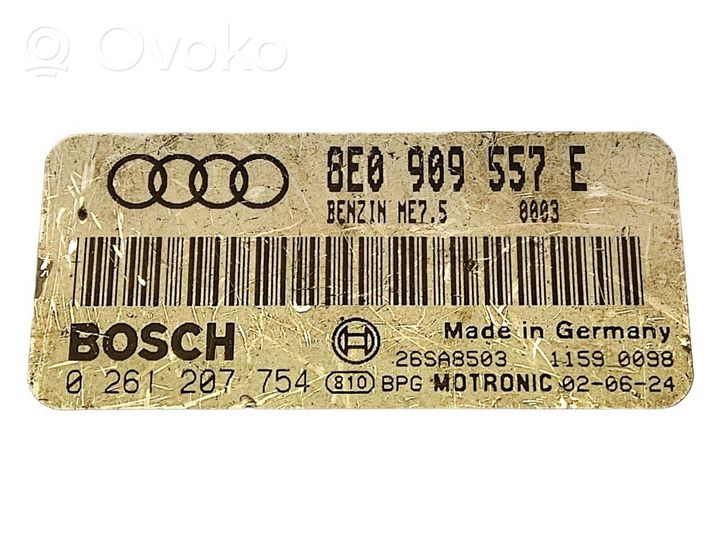Audi A4 S4 B6 8E 8H Variklio valdymo blokas 8E0909557E