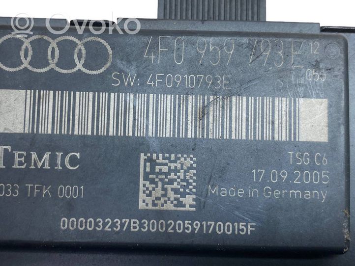 Audi A6 S6 C5 4B Durų elektronikos valdymo blokas 4F0959793E