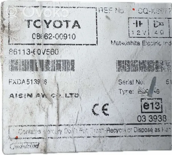 Toyota Avensis T250 Radio / CD/DVD atskaņotājs / navigācija 