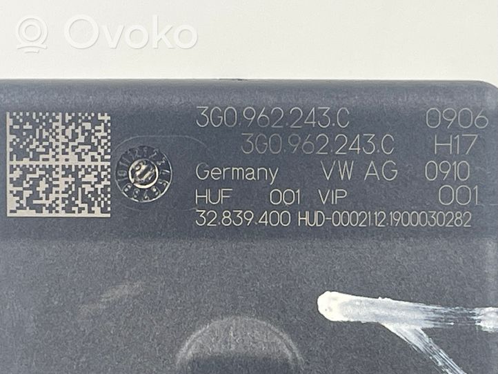Volkswagen Arteon Takaluukun/tavaratilan ohjainlaite/moduuli 3G0962243C