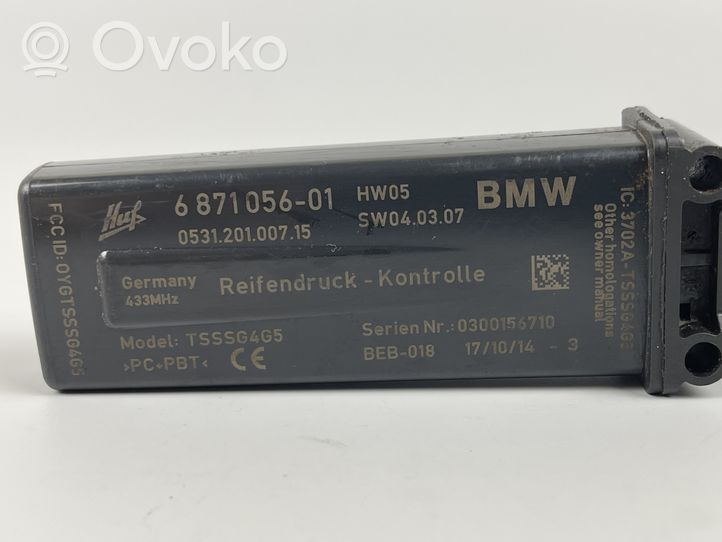 BMW 5 F10 F11 Centralina della pressione pneumatico 6871056