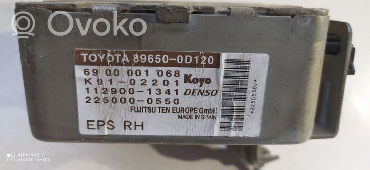 Toyota Yaris Ohjaustehostimen ohjainlaite/moduuli 896500D120