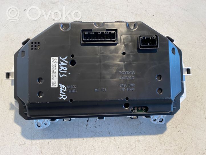 Toyota Yaris Compteur de vitesse tableau de bord 83800F5291