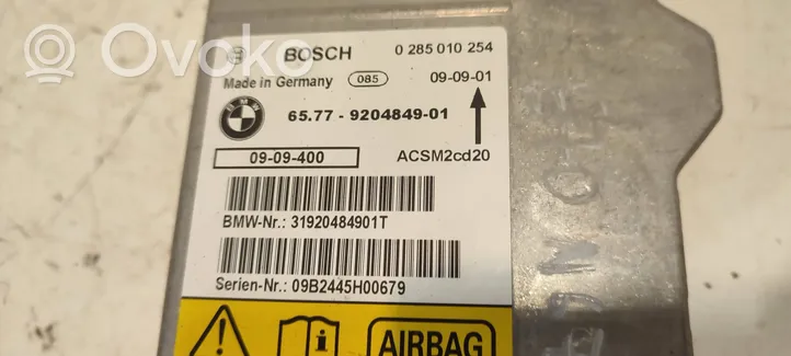 BMW X5 E70 Sterownik / Moduł Airbag 9204849