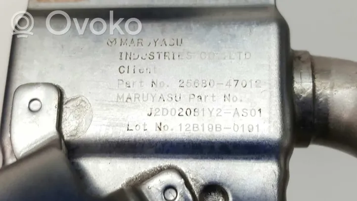 Toyota Yaris Valvola EGR 2568047012