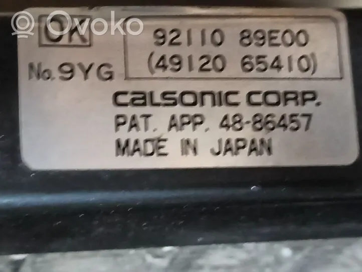Nissan Maxima Radiador de refrigeración del A/C (condensador) 4912065410