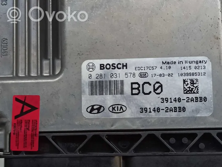 Hyundai i30 Centralina/modulo motore ECU 39140-2ABB0