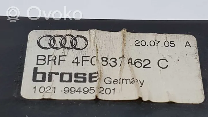 Audi A6 S6 C6 4F Elektryczny podnośnik szyby drzwi 4F0837462D