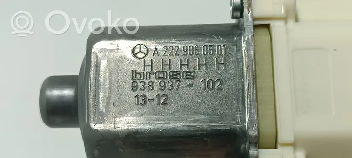 Mercedes-Benz S W222 Takaoven ikkunan nostomoottori 938937102