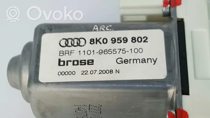 Audi A4 S4 B8 8K Alzacristalli elettrico della portiera anteriore 8T0959802A