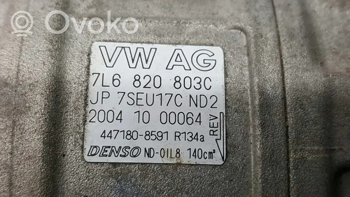 Volkswagen Touareg I Ilmastointilaitteen kompressorin pumppu (A/C) 7P0820803N