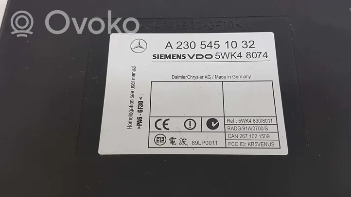 Mercedes-Benz S W220 Inne komputery / moduły / sterowniki 5WK48074