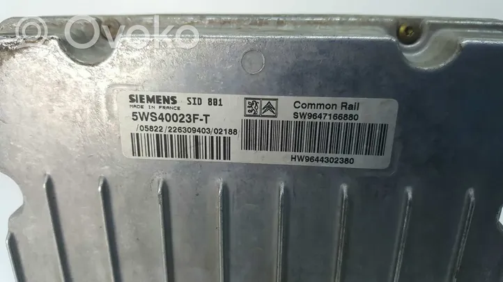 Citroen Xsara Komputer / Sterownik ECU silnika 5WS40023F