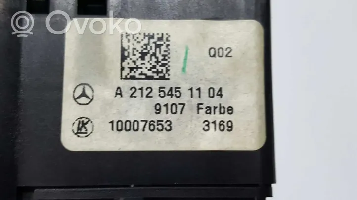 Mercedes-Benz E W212 Interruttore luci A21254511049107