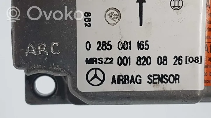 Mercedes-Benz CLK A208 C208 Oro pagalvių valdymo blokas 0285001165