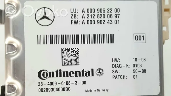 Mercedes-Benz CLK C207 A207 Kamera szyby przedniej / czołowej A2128200697