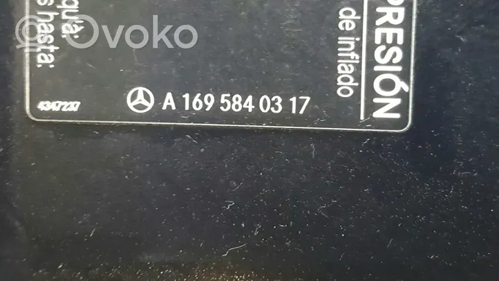 Mercedes-Benz A W169 Polttoainesäiliön täyttöaukon korkki A1695840317