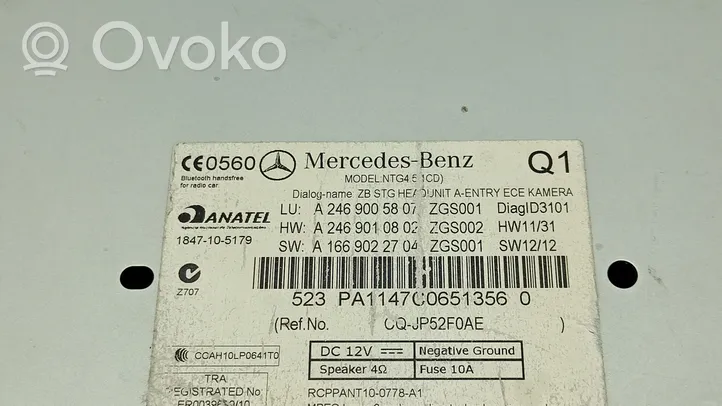 Mercedes-Benz B W246 W242 GPS-navigaation ohjainlaite/moduuli A2469003208