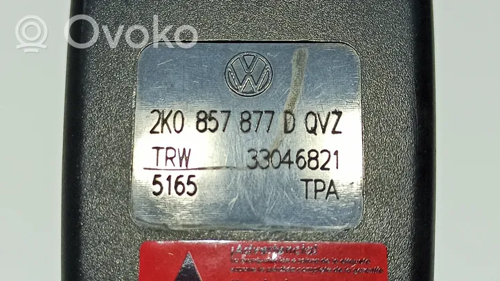 Volkswagen Caddy Boucle de ceinture de sécurité avant 2K0857877DQVZ