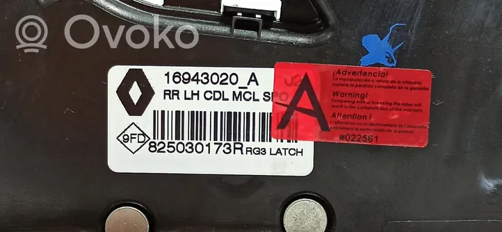 Renault Megane IV Etuoven lukko 825039922R