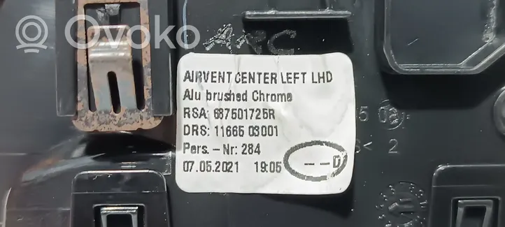 Renault Captur II Dysze / Kratki środkowego nawiewu deski rozdzielczej 1166503001