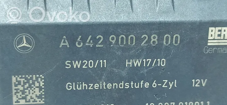 Mercedes-Benz ML W164 Przekaźnik / Modul układu ogrzewania wstępnego A6429005801